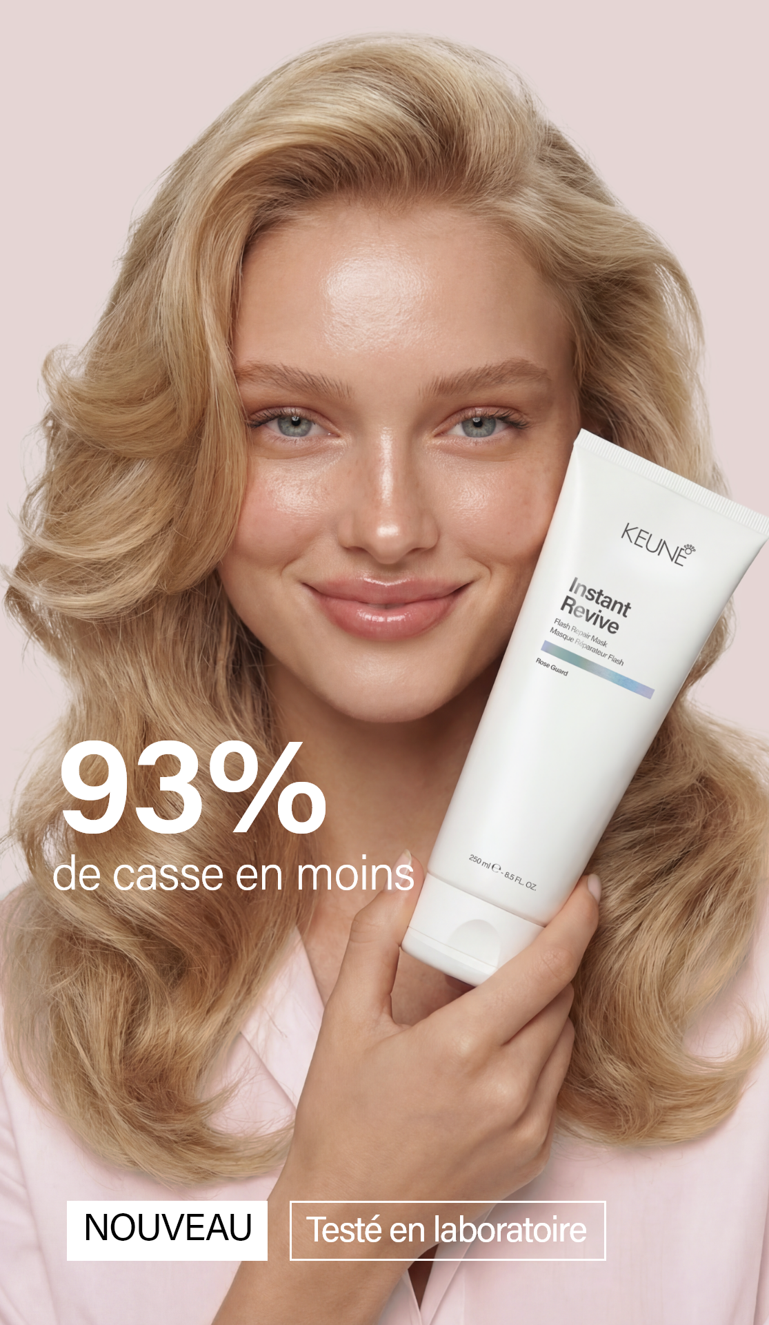 Shampooing Keune Instant Revive pour des cheveux plus forts, la réparation des cheveux abîmés et le Bond Repair