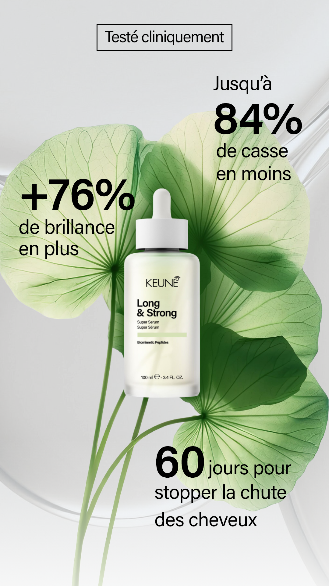 Coffret et produits de soins capillaires pour des cheveux forts